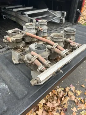 Wo6-9 Weiand 1959 To 64 394 Oldsmobile Drag Star 6x2 Intake With Carbs Gasser Rat Rod