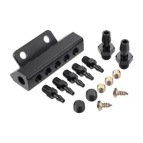 A23010300ux0082 X Autohaux Universal Vacuum Manifold Kit 1/8 Inch Ports 1/2 3.78 Black