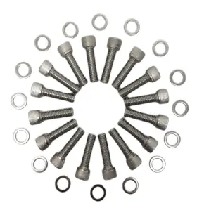 99447815 Zwhip Bbc Stainless Steel Intake Manifold Bolt Kit 3/8-16 1-1/4 Inch Chevrolet Big Block