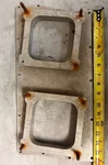 Aluminum Tunnel Ram Intake Top Plate Bbc 2X4 Holley 4150 16 X8" Ihra Nhra Drag. Fixed Price $272.99.