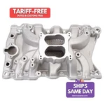 Edelbrock EDE7111 Dual Plane Aluminum Intake Manifold Fits Oldsmobile V8. Fixed Price $679.40.