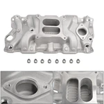 Aluminum Dual Plane Intake Manifold For Sbc Small Block Chevy 350 400 1955-1995. Fixed Price $135.22.