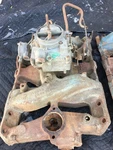 1965 Pontiac 389 Barrel Intake Manifold 9784438 & Carburetor 7027060 Used Gm. Fixed Price $85.00.