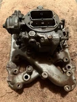 Chrysler 392 Hemi Intake Manifold 1731703-2 & Carter Wcfb 2126S Carburetor. Fixed Price $368.47.