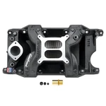 Edelbrock Intake Manifold 75763; Rpm Air-gap Black Aluminum For "la" Mopar. Fixed Price $643.95.
