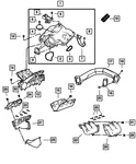 Genuine Mopar Intake Manifold Plenum Package 5096100AB. Fixed Price $112.40.