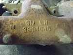 Driver Exhaust Manifold 8-454 7.4L 5TH Digit Fits 83-91 Gmc 3500 Pickup. Fixed Price $125.00.