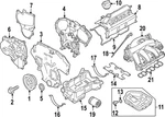 Genuine Nissan Gasket 14032-4RA0A. Fixed Price $27.23.