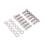 Sbc Intake Manifold Bolt Kit Stainless Chevy V6 V8 Mopar Amc 3/8"-16 1" Hex. Fixed Price $12.97.