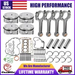 2.4L Engine Pistons 4X Con Rods+ Gasket Kit W/ Bolts For Chevrolet Buick Gmc. Fixed Price $340.65.