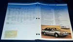 1986 Ford Taurus Competition Original Dealer Only Sales Binder Brochure Insert. Fixed Price $11.99.