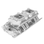 Holley Sniper Intake Manifold 835061; Silver Fabricated Aluminum For Bbc. Fixed Price $609.55.