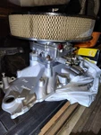Vintage Holley Street Dominator Intake Manifold Small Block Sbc With Thermostat. Fixed Price $390.00.