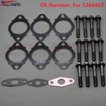 New Exhaust Manifold Gaskets With Bolts For Cummins Isc, Isl, Replaces 3937479. Fixed Price $29.99.