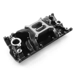 Chevy Sbc 350 Vortec Mid-air Midrise Aluminum Intake Manifold Black. Fixed Price $341.05.