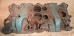 Chevy Sbc Factory Intake Manifold 350 Cast Iron Barrel Gm# 14007376 Csb Oem. Fixed Price $94.00.
