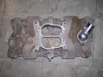 4461248 Edelbrock Performer Aluminum Sbc Chevy Intake Manifold 1955-1986. Fixed Price $100.00.