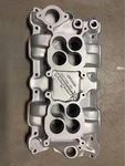 Vintage School Weiand WCV327 Dual Quad Low Rise Intake Manifold S/b Chevy. Fixed Price $475.00.
