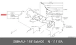 Genuine Oe Hose Assembly-pcv 11815AB400 For Subaru 11815-AB400. Fixed Price $28.02.