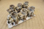 Edelbrock Ml C67 Sb Chev 6X2 Aluminum Intake Manifold Stromberg 97 265 283 327. Fixed Price $999.99.