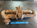 Intake And Exhaust Manifolds For Chrysler Desoto Dodge 25" Flathead Six, 1954. Fixed Price $358.50.