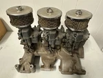 Weiand FM436 Ford Y Block Tri Power Aluminum Intake W/ Carburetors 272 292 312. Fixed Price $899.99.