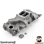 Speedmaster 1-147-016 Oval Port Lowrise Satin Intake Manifold For Chevy Bbc 454. Fixed Price $313.00.