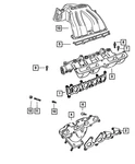 Genuine Mopar Intake Manifold Gasket 4781278AA. Fixed Price $28.49.