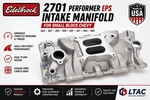 Edelbrock 2701 Performer Eps Intake Manifold Sbc Chevy 262 267 283 305 327 350. Fixed Price $309.95.