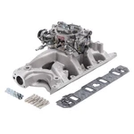 Edelbrock 2034 Single-quad Manifold & Carb Kit. Fixed Price $1183.23.