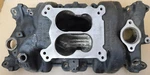 Gm 14096011 Sb Chevy Bowtie Marine Intake, Cast Iron, Dual Plane & Flange. Fixed Price $199.99.