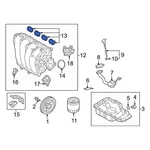 For Hyundai Elantra 2017-2020 283132EAA0 Engine Intake Manifold Gasket. Fixed Price $13.53.