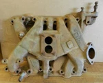 1956 Desoto Vehicles 330CI 5.4L V8 2-BBL Used Intake Manifold 1636619 12-5-55. Fixed Price $250.00.