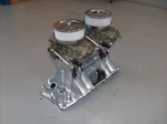 Weiand Bb Chevy Tunnel Ram Intake Manifold 5981/1913 W/2X4 Dual Quad 600 Carbs. Fixed Price $1450.00.