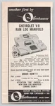 Chevrolet V-8 Ram Manifold Offenhauser Catalog 396 1965 Print Ad. Fixed Price $12.85.