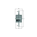 Mahle Fuel Filter KL63 In-line Oem Specification Replacement Part. Fixed Price $12.87.