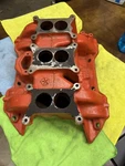 69-70 Mopar & Body 440 Six Pack Intake Manifold 3X2 Cuda Charger Super Bee. Fixed Price $999.99.