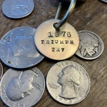 1976 Triumph TR7 Solid Brass Key Fob. Fixed Price $14.95.