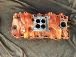 Chevrolet 3866948 Bbc Cast Iron Holley Intake Manifold 396 402 427 454 Oval Port. Fixed Price $250.00.