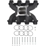 For LS1 5.3L LS2 6.0L 300-130 Black Aluminum Dual Plane Carb Intake Manifold. Fixed Price $164.55.