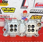 Sbc Chevy 327 350 Offenhauser Dual Quad 2X4 Carb 5253 Alum. Intake Manifold Offy. Fixed Price $249.99.