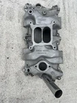 Chevrolet / Chevy Aluminum Intake Sbc Bowtie Part# 14044836 LT1 Z28 327 350. Fixed Price $600.00.
