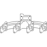 Exhaust Manifold Fits Ford 7100 7500 755B 7000 755A 7200 81824284. Fixed Price $287.99.