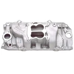 Edelbrock 2161 Performer 2-O Intake Manifold 1965-90 Chevy Bbc W/ Oval Port. Fixed Price $387.95.