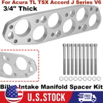 3/4" Thick J Series V6 Intake Manifold Spacer Kit For Acura Tl Tsx Honda Accord. Fixed Price $69.99.
