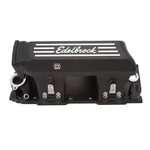 Edelbrock Intake Manifold 71363; Black Powdercoat Aluminum For Chevy Bbc. Fixed Price $1045.95.