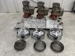 Vintage Offenhauser #3558 Sbc 3X2 Intake Manifold Tri Power & Stromberg 96 Carbs. Fixed Price $995.00.
