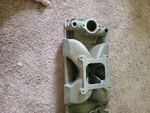 Edelbrock Intake Manifold Victor"e" Heads Up Dave Laird Extended Runner. Fixed Price $1050.00.