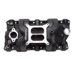 Edelbrock Intake Manifold 71013; Performer Rpm Dual Plane Black Aluminum Sbc. Fixed Price $460.95.
