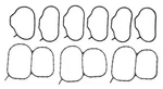 Engine Intake Manifold Gasket Set-vin: 2 Mahle MS19739. Fixed Price $65.36.